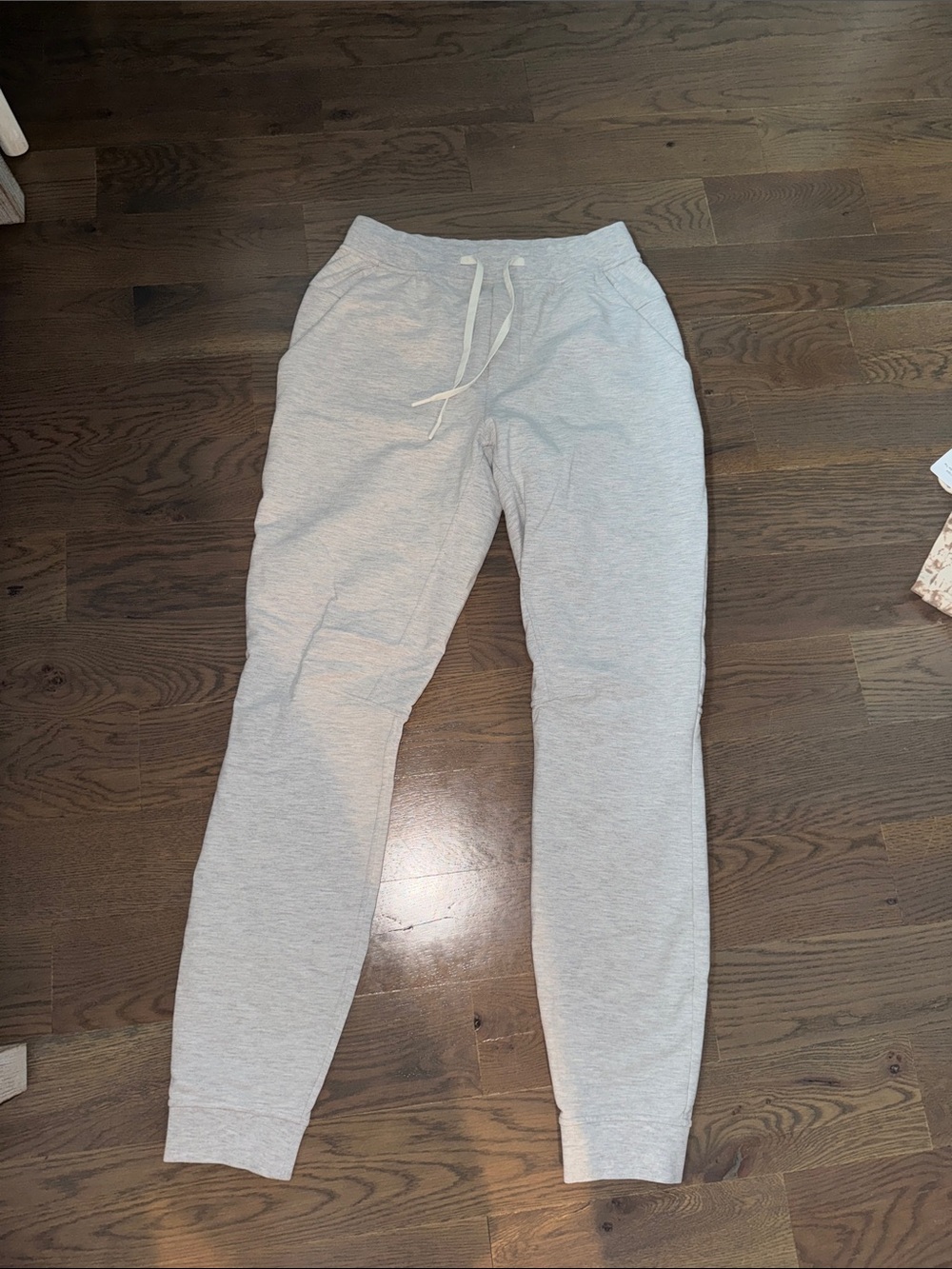 Lululemon Light Gray Drawstring Jogger Sweatpants